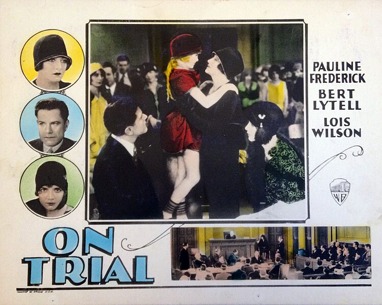 On Trial lobby card