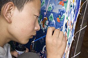 Archivo:Painting Thangka Lhasa Tibet Luca Galuzzi 2006