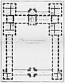 Palais du Luxembourg - Plan du premier étage - Architecture françoise Tome2 Livre3 Ch8 Pl3