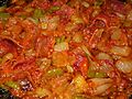 Pisto, sofrito de verduras