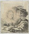 Rembrandt - Autorretrato com Saskia, 1636