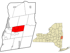 Rensselaer County New York incorporated and unincorporated areas Poestenkill highlighted.svg