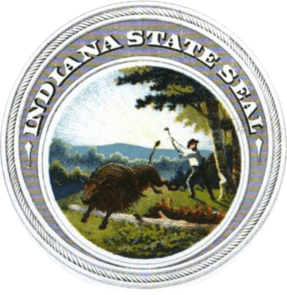 Seal of Indiana (1899–1950)