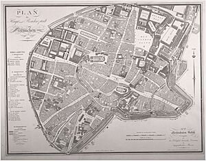 Archivo:Stadtplan von München 1806