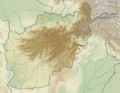 Afghanistan physical map