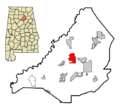 Blount County Alabama Incorporated and Unincorporated areas Cleveland Highlighted