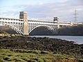 Britannia Bridge Train crossing 3