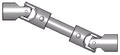 Cardan-joint intermediate-shaft topview animated
