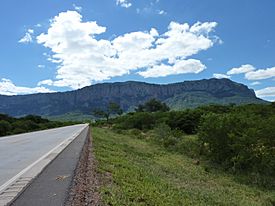 Carretera Bioceanica con el Macizo Chiquitano al fondo (Santa Cruz - Bolivia).jpg