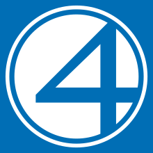 Fantastic Four logo (blue and white).svg