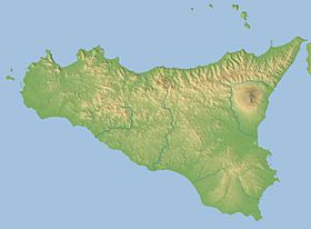 Localización del archipiélago (mapa de Sicilia)
