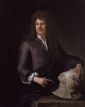 Archivo:Grinling Gibbons by Sir Godfrey Kneller, Bt