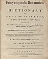 Houghton Typ 705.71.363 Encyclopaedia Britannica, 1771 - title page
