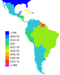 Archivo:Latin American independence countries