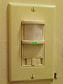 Light switch with passive infrared sensor