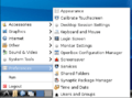 Lxpanel menu