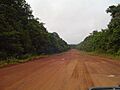 Mabura Road after leaving Linden