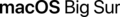 MacOS Big Sur wordmark 2