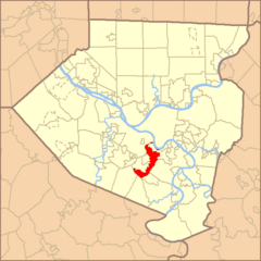 Map of Allegheny County PA Highlighting BaldwinBorough.png