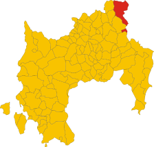 Map of comune of Seui (province of South Sardinia, region Sardinia, Italy) - 2016.svg
