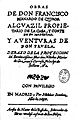 Obras de don Francisco Bernardo de Quiros 1656