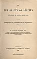 Origin of Species title page