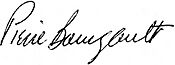 Pierre Bourgault, signature.jpg