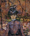 Portrait de Suzanne Valadon (Madame Suzanne Valadon, artiste peintre) - Henri de Toulouse-Lautrec