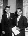 President John F. Kennedy with Ambassador of El Salvador, Dr. Francisco Roberto Lima