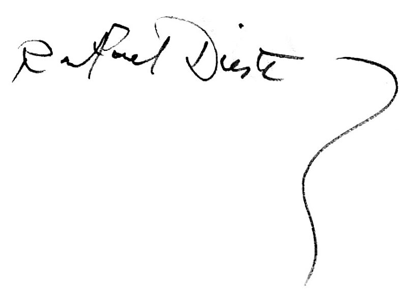 Rafael Dieste firma