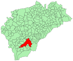 Extensión del término municipal de Segovia en la provincia de Segovia