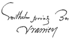 Firma de Guillermo de Orange-Nassau