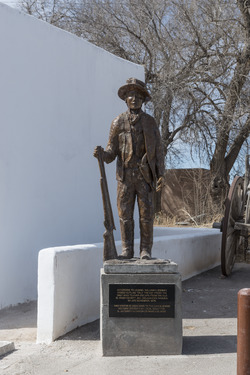 Statue of William Bonney, or "Billy the Kid," in the arts district of little San Elizario, near El Paso, Texas LCCN2014630950.tif