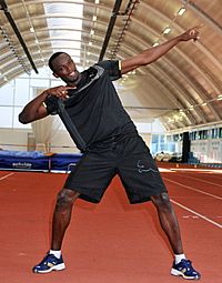 Archivo:Usain Bolt Lightning pose