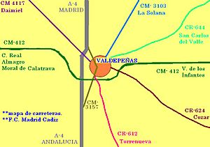 Archivo:Valdepeñas-Spain-. road map