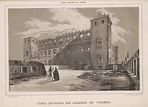 Archivo:Vista esterior del Alcázar de Toledo, Álbum artístico de Toledo