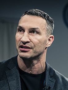Volodymyr Klychko (Vladimir Klitschko) of Ukraine at the 59th Munich Security Conference in Munich on 17 February 2023 - (cropped).jpg