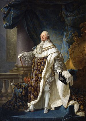 Archivo:Antoine-François Callet - Louis XVI, roi de France et de Navarre (1754-1793), revêtu du grand costume royal en 1779 - Google Art Project