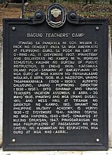 BaguioTeacher'sCamp HistoricalMarker BaguioCity Benguet