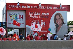 Archivo:Carmen Yulin Cruz campaign headquarters in San Juan, Puerto Rico