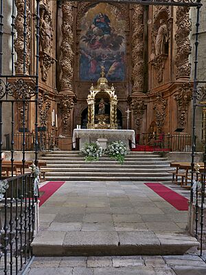 Archivo:Colegiata de Santa María del Mercado, Berlanga de Duero. Altar mayor