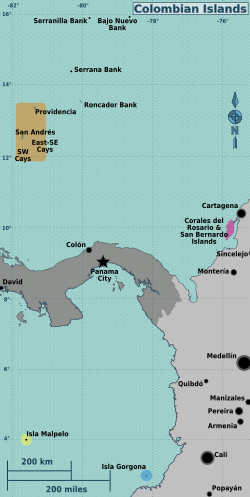 Archivo:Colombian Islands regions map