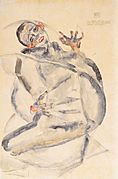 Egon Schiele - Ich werde für die Kunst und meine Geliebten gerne ausharren - 25-4-1912