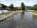 Fojnička river in Visoko, at the confluence with river Bosna