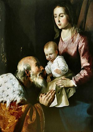 Archivo:Francisco de Zurbarán - Adoration des mages (détail)