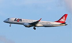 LAM Mozambique Embraer 190 C9-EMC.jpg