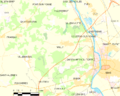 Map commune FR insee code 89274