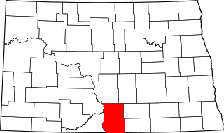 Map of North Dakota highlighting Emmons County.svg