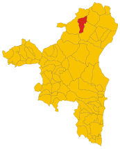 Map of comune of Onanì (province of Nuoro, region Sardinia, Italy) - 2016.svg