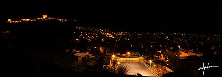 Archivo:Panoramica Castillo de Lorca y barrios Altos